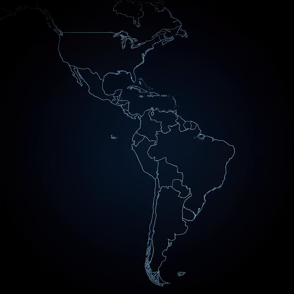 Latin America map